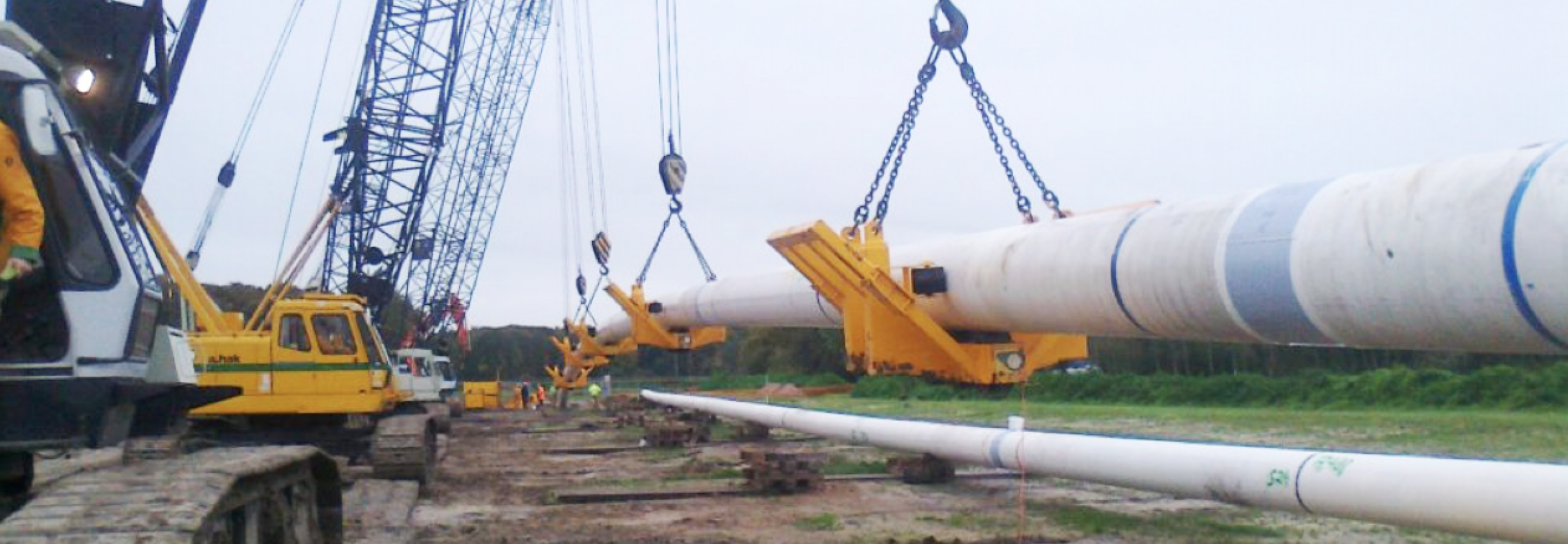 330 metres water pipeline under the Winschoterdiep canal